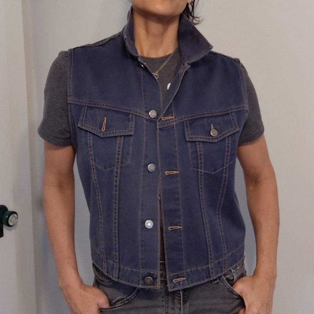 90s Vintage GAP-Denim Vest-Preppycore, Grunge